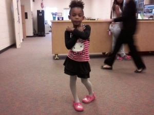 Source: www.wsbradio.com. The six-year-old Georgia girl wearing the outfit she was shamed for.