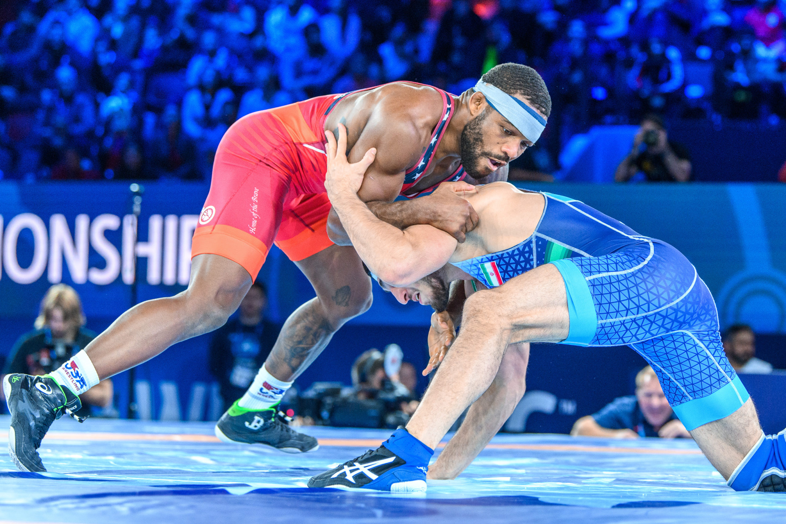 FS 79kg Jordan Ernest BURROUGHS (USA) df. Mohammad Ashghar NOKHODILARIMI (IRI)